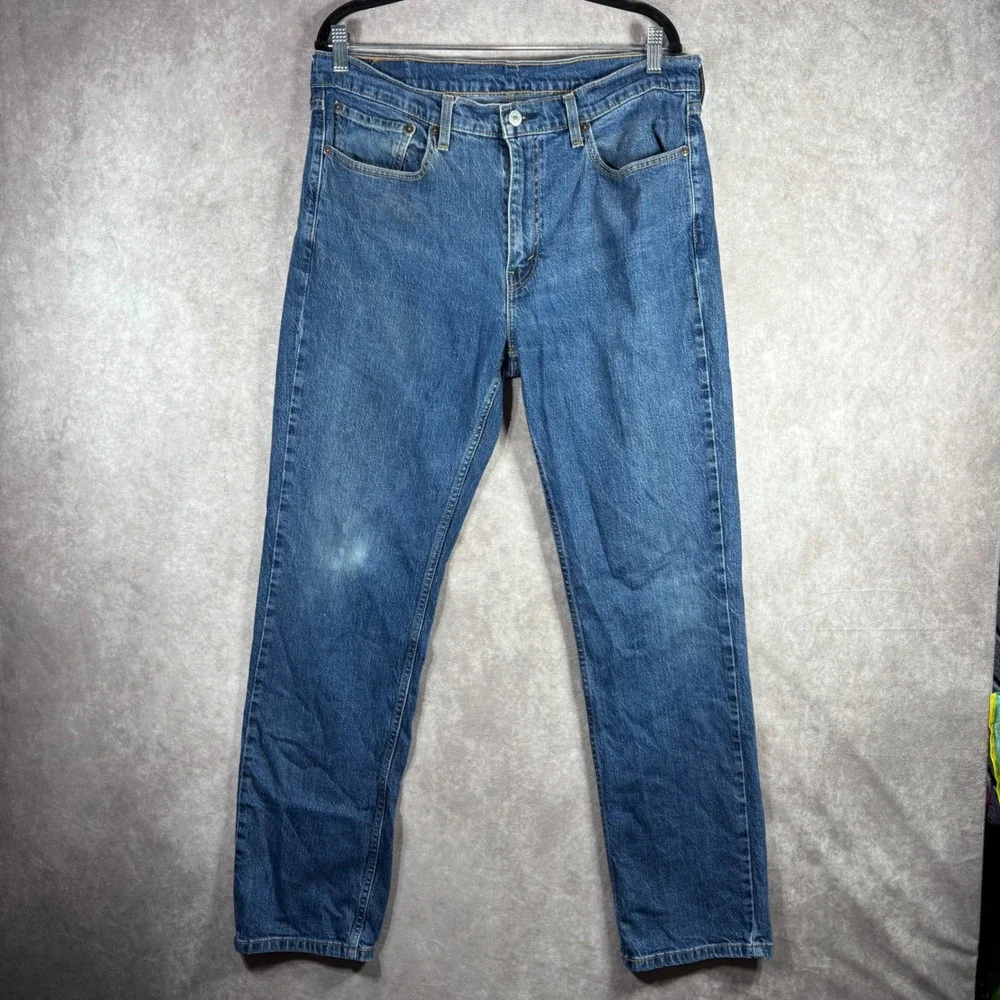 Levi's‎ Jeans Mens 36x32 Blue 514 Straight Fit Stretch Denim Everyday